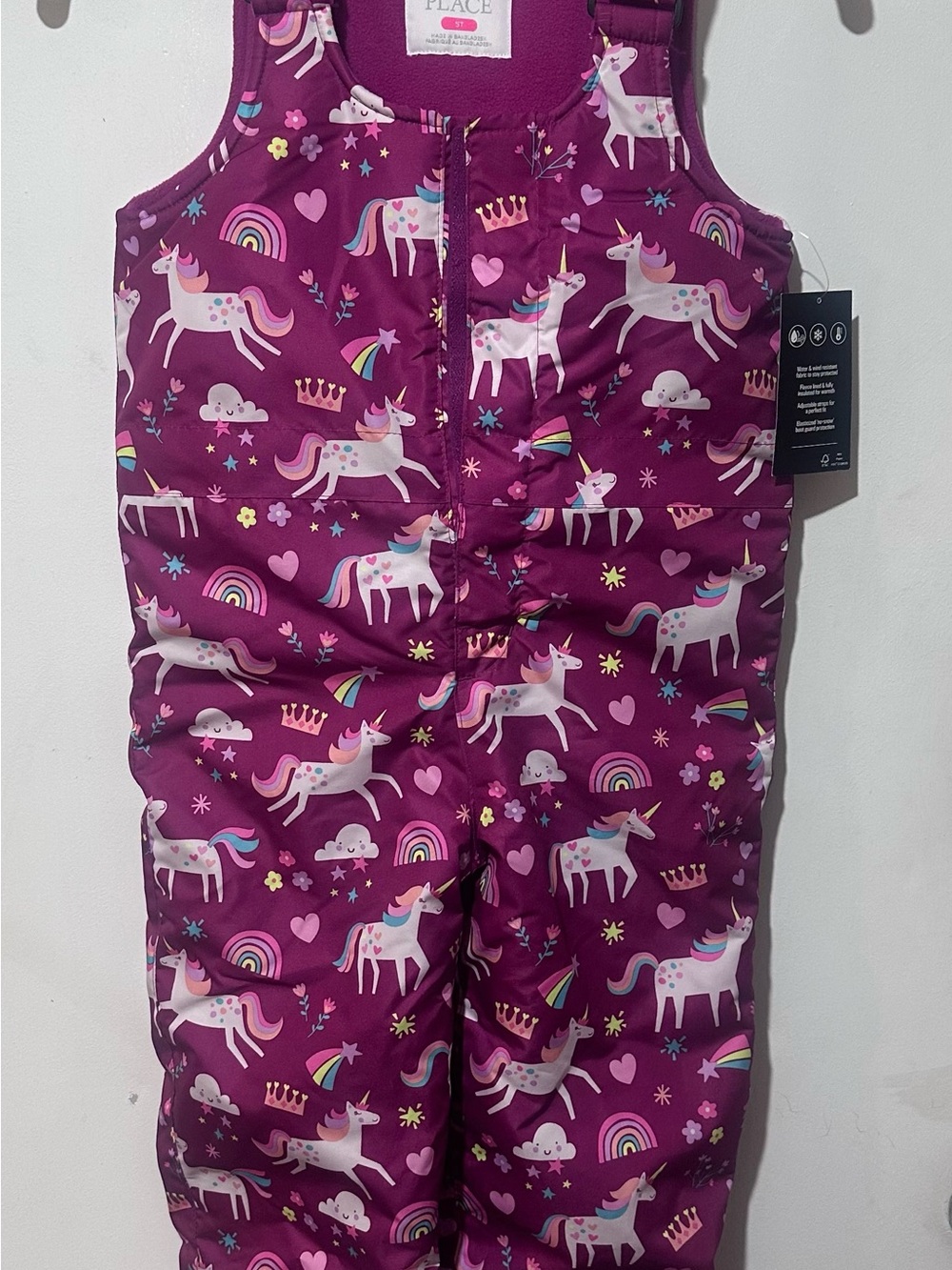 The Children's Place Purple Unicorn & Rainbow Printed Sleep Sack